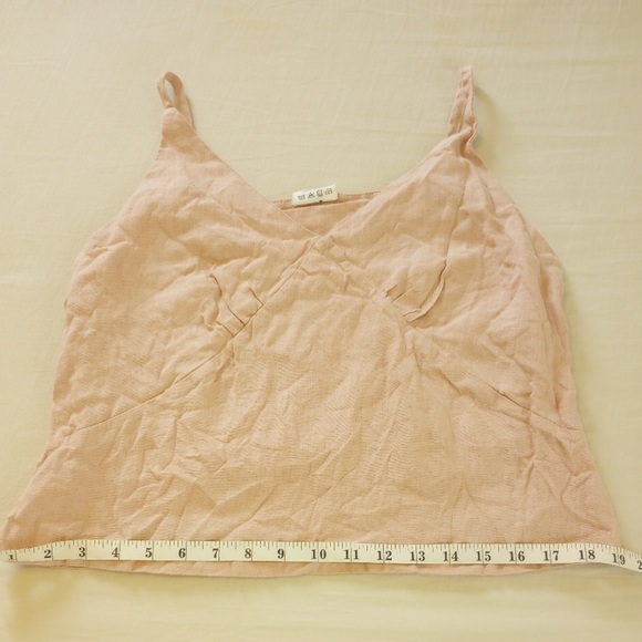 Linen Handmade Studio Scoop Neck Linen Top VIOLA | Mellow Rose | Medium - Picture 10 of 12